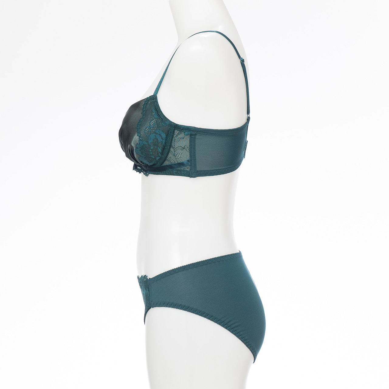 セレーナ ノンワイヤーブラジャー&ショーツセット ソニアブラック(S・M・L・LL・3L・4L・5L)