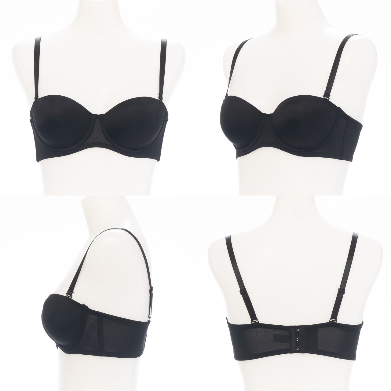 とってもシンプルなブラ ハーフカップ ワイヤーブラジャー Tシャツブラ