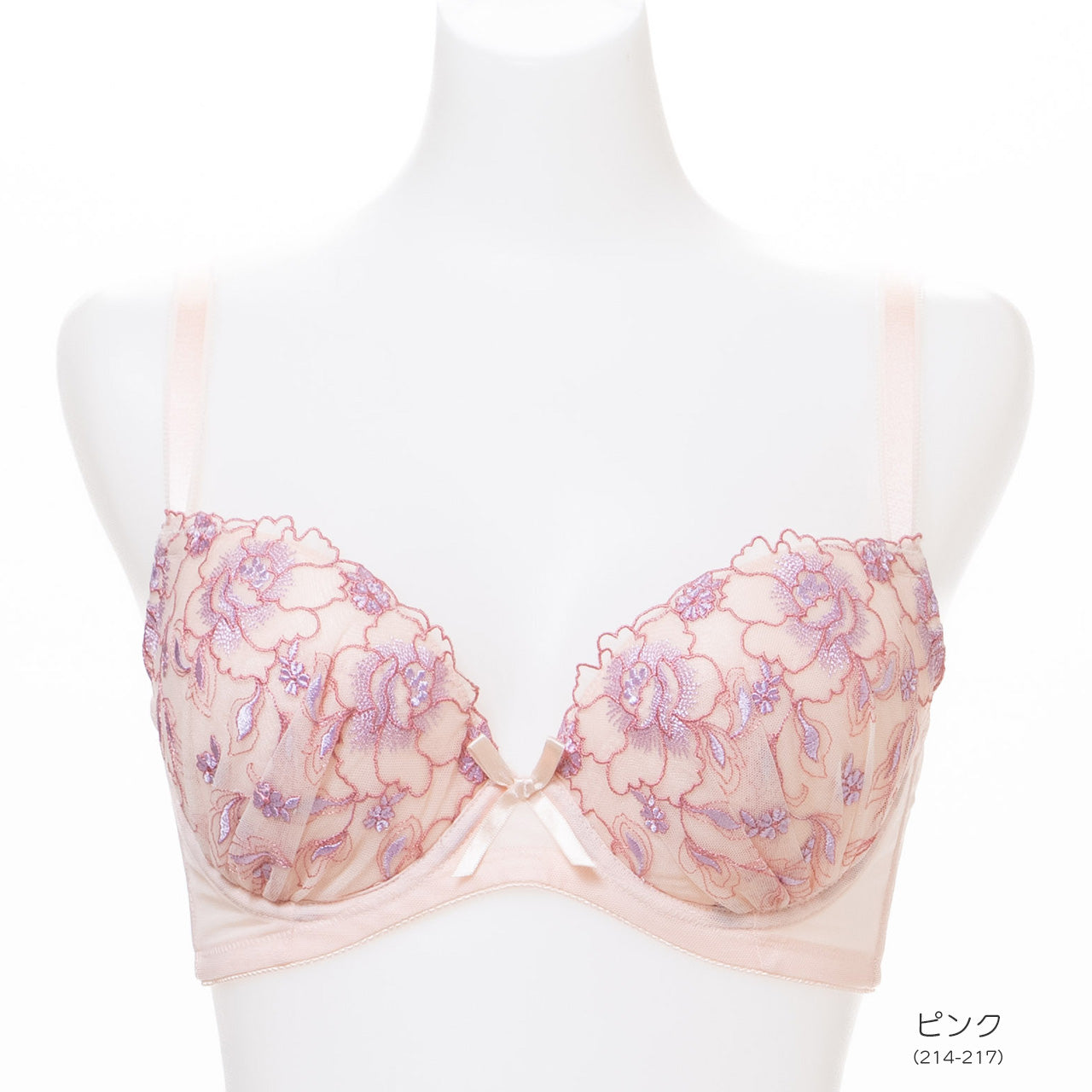 バスト横流れ防止グラマー ワイヤーブラジャー