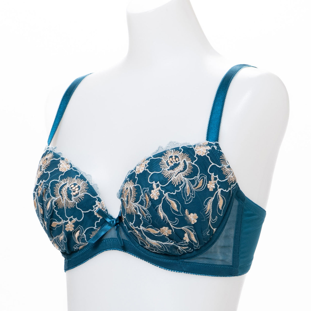 バスト横流れ防止グラマー ワイヤーブラジャー