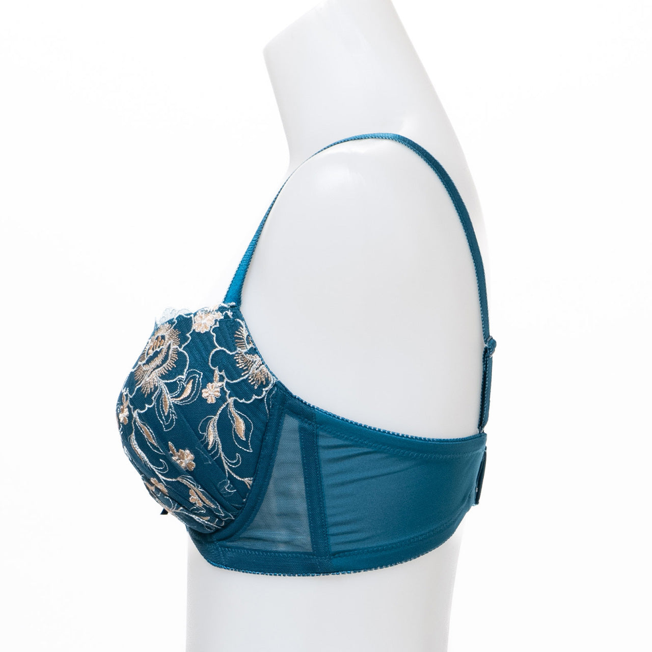 バスト横流れ防止グラマー ワイヤーブラジャー