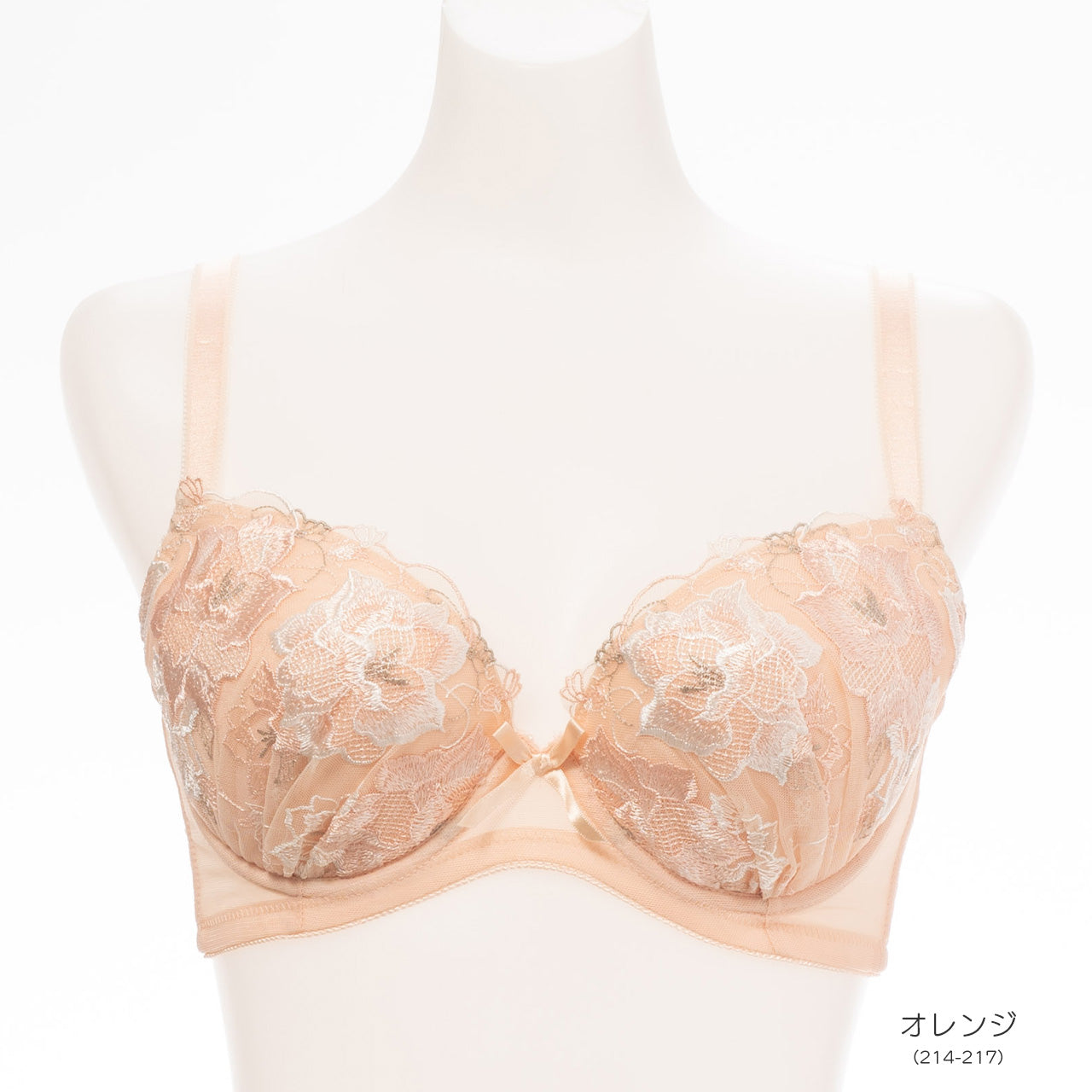 バスト横流れ防止グラマー ワイヤーブラジャー