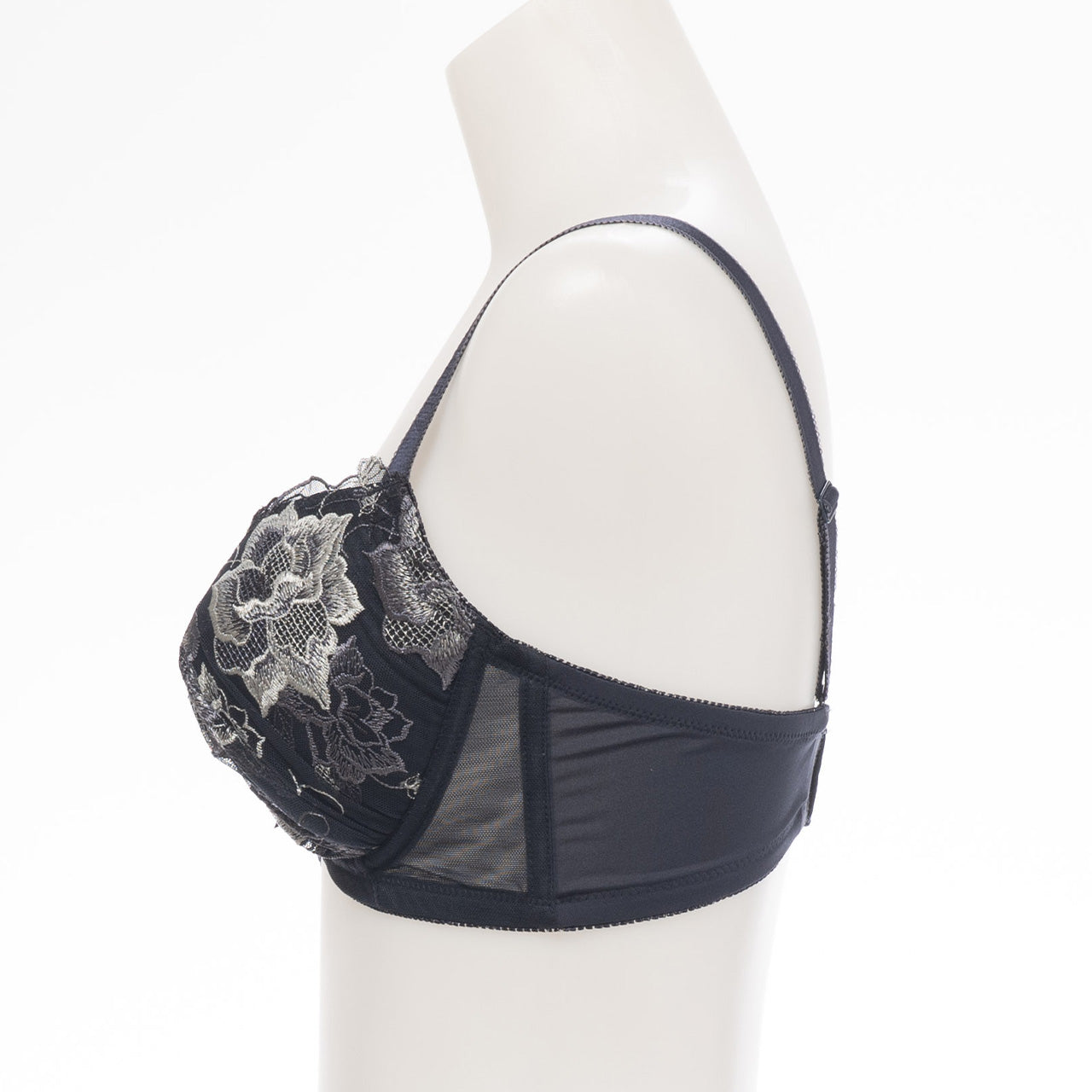 バスト横流れ防止グラマー ワイヤーブラジャー