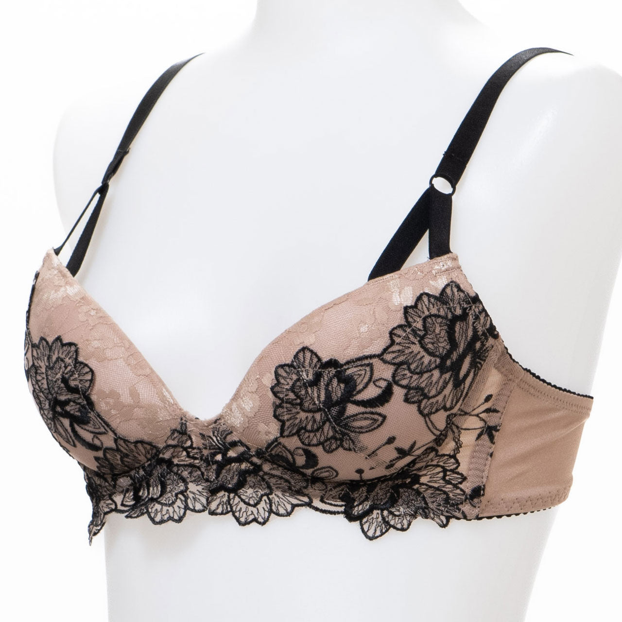 Alper オパール Alperios オパリオス テティス レトロ刺繍ブラ ノンワイヤーブラジャー