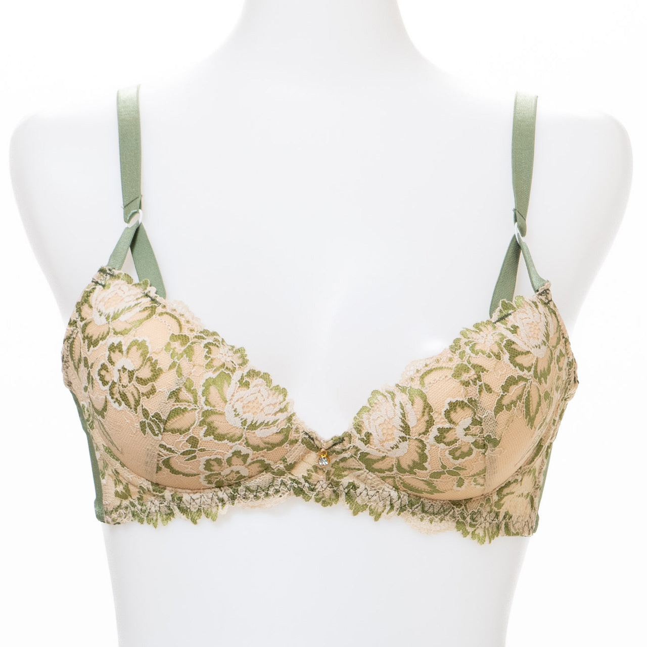 Alper オパール Alperios オパリオス エレガントフラワージャガードブラ ノンワイヤーブラジャー