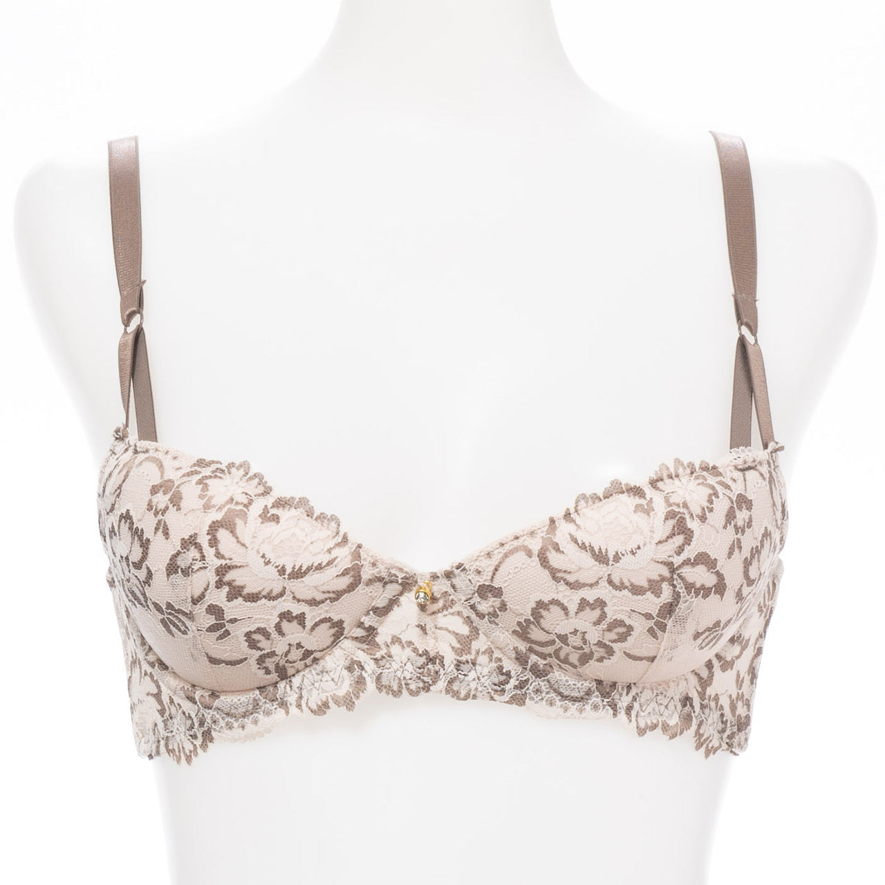Alper オパール Alperios オパリオス エレガントフラワージャガードブラ ノンワイヤーブラジャー