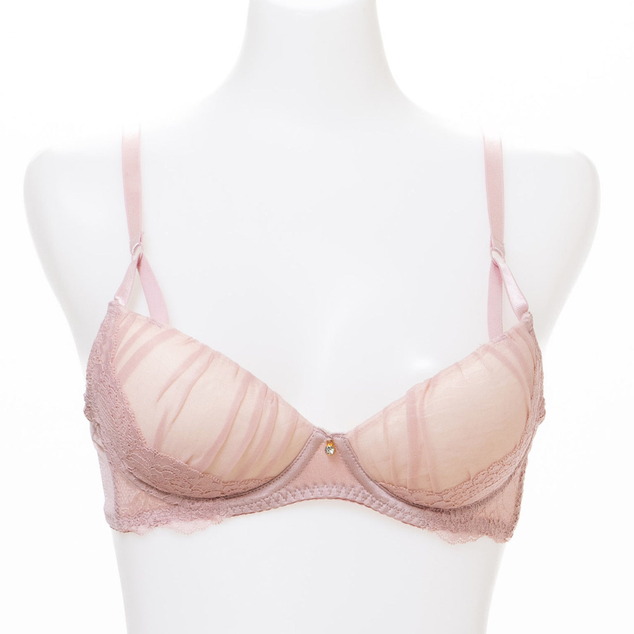 Alper オパール Alperios オパリオス シフォンレースヌーディブラ ノンワイヤーブラジャー