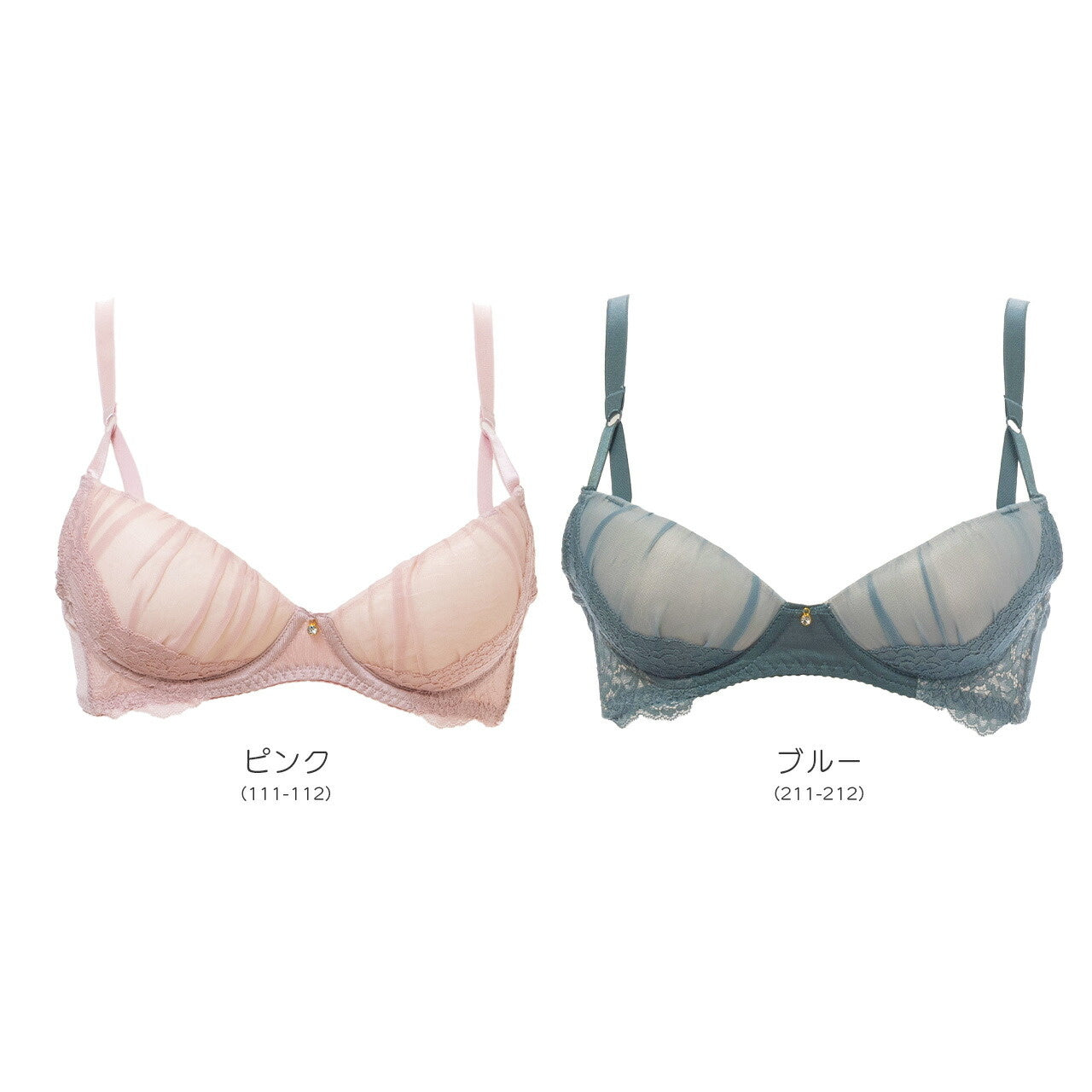 Alper オパール Alperios オパリオス シフォンレースヌーディブラ ノンワイヤーブラジャー