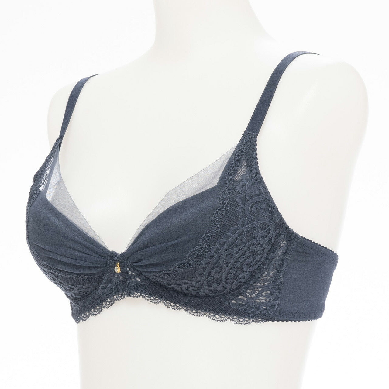 Alper オパール Alperios オパリオス ふんわりシフォンレースブラ ノンワイヤーブラジャー