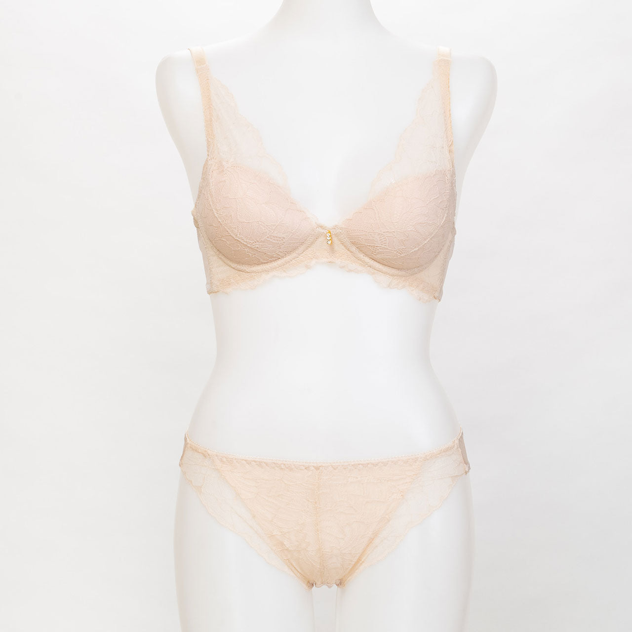 Sonia Black ファシネイト ノンワイヤーブラジャー&ショーツセット(3L・4L・5L)