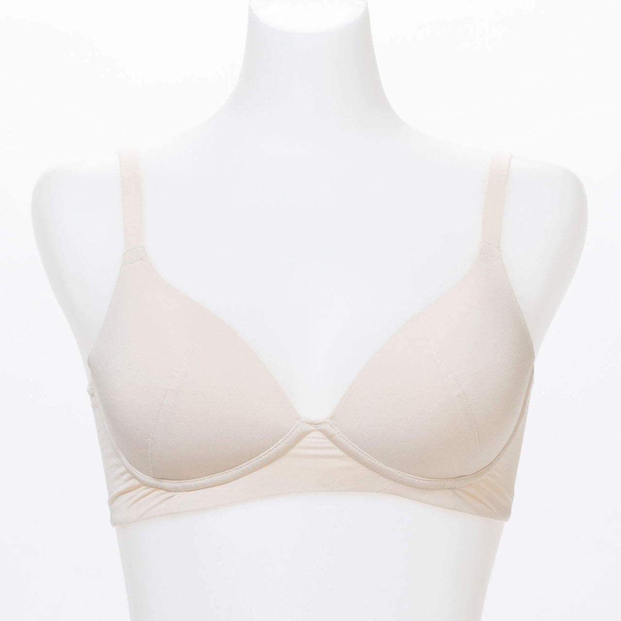 Like me. シルク混シンプル ノンワイヤーブラジャー