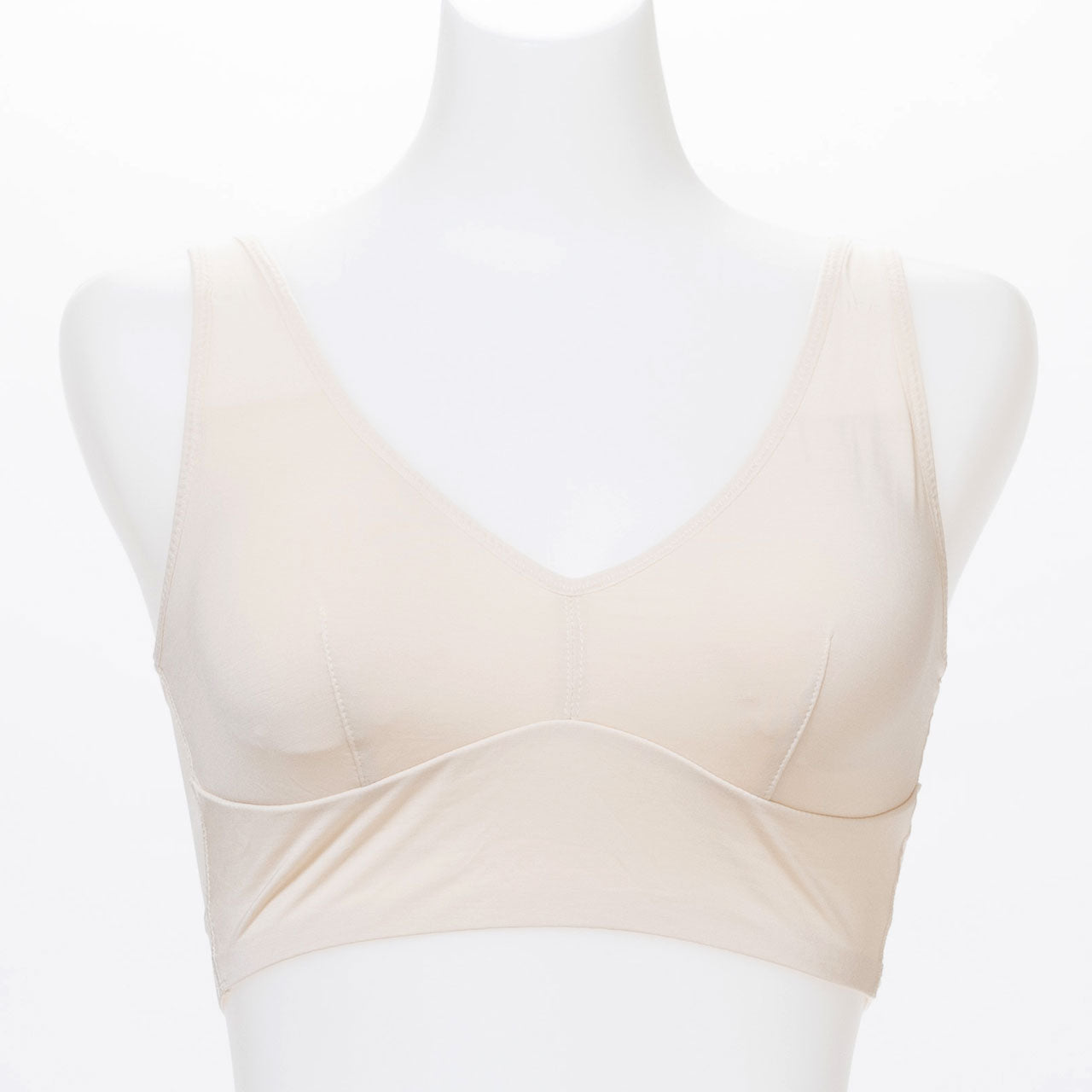 Like me. シルク混シンプル ハーフトップブラジャー