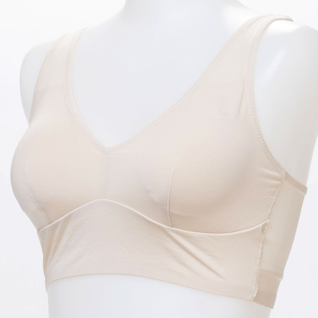 Like me. シルク混シンプル ハーフトップブラジャー