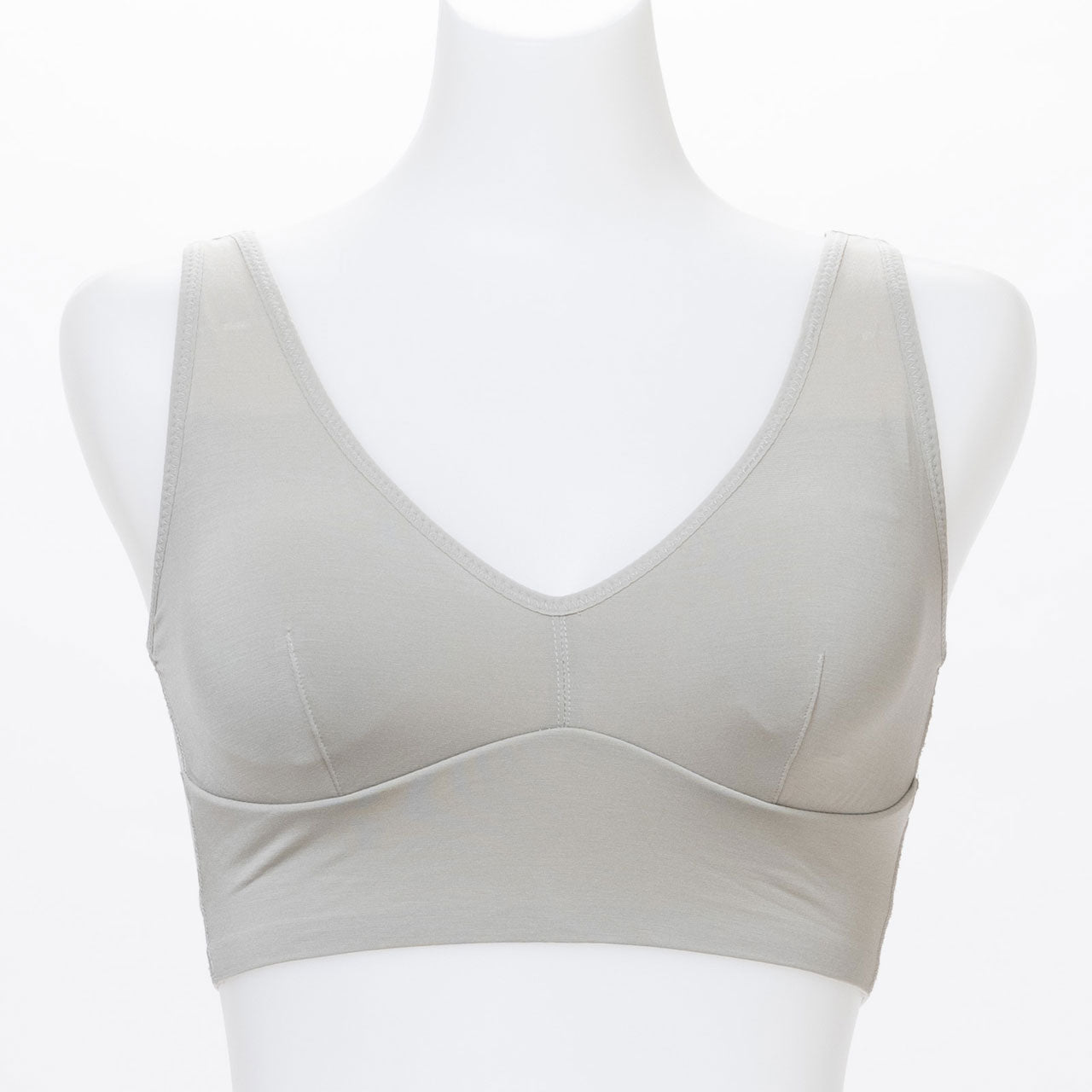 Like me. シルク混シンプル ハーフトップブラジャー