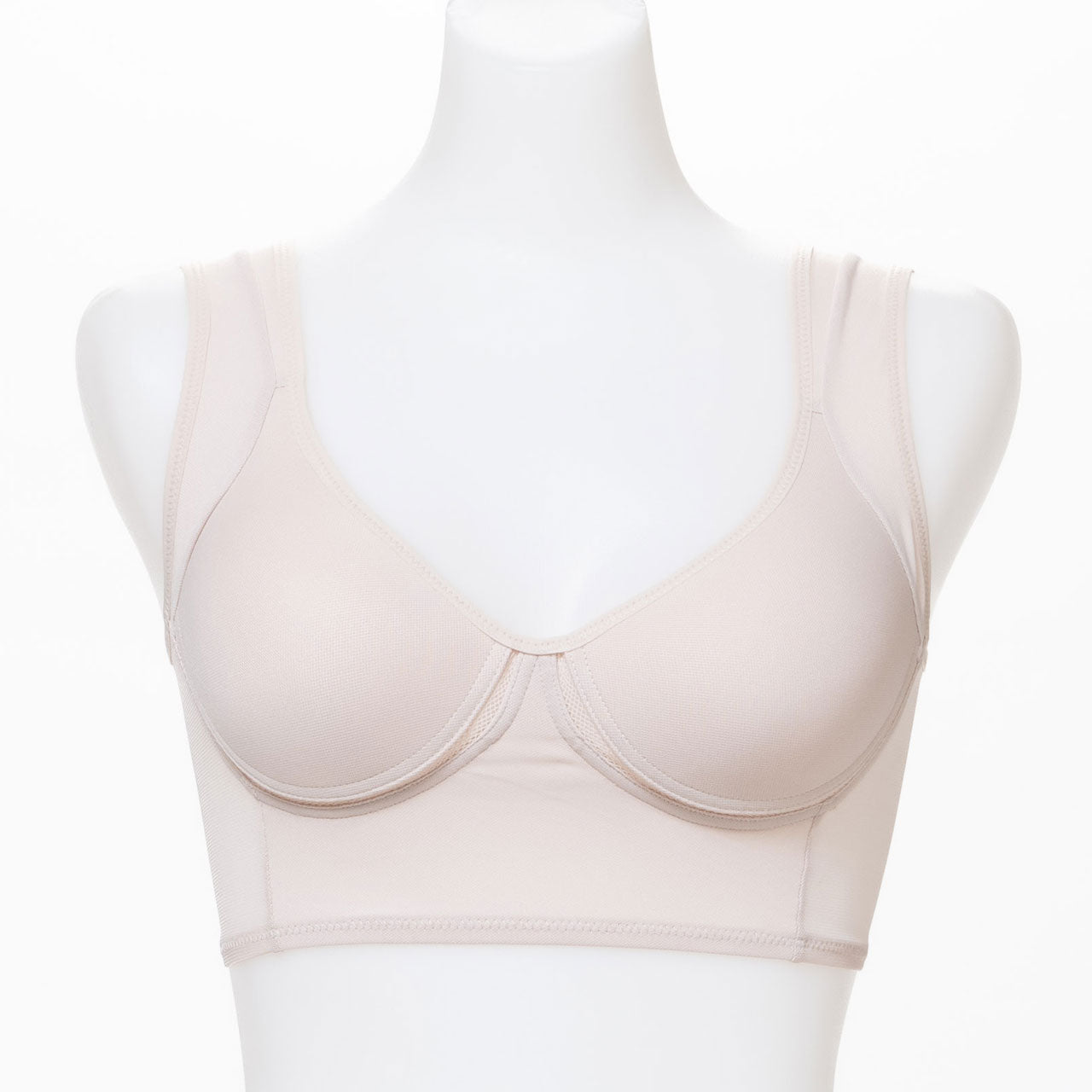 背筋まっすぐ 肩甲骨押さえ 美姿勢ノンワイヤーハーフトップ ブライトマッチ