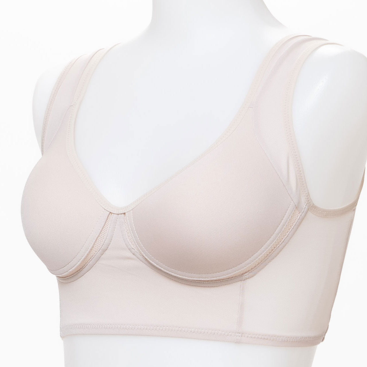 背筋まっすぐ 肩甲骨押さえ 美姿勢ノンワイヤーハーフトップ ブライトマッチ