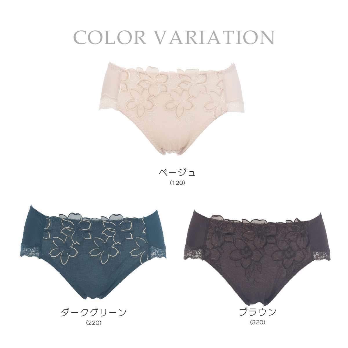 美背中シルエット　ペアショーツ　キレイ工房