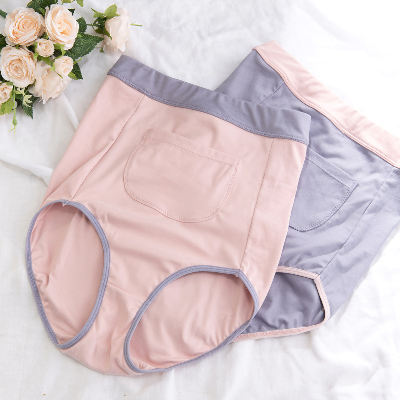 お腹あったかポケット付き腹巻きショーツ　ぬくるみん