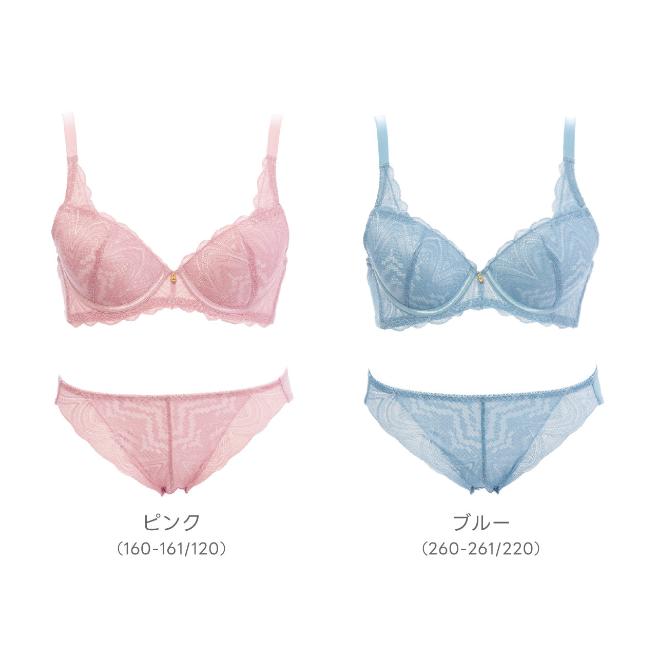 エイミー　ノンワイヤーブラジャー＆ショーツセット　ソニアブラック（S・M・L・LL・3L・4L・5L・LLG・3LG・4LG）