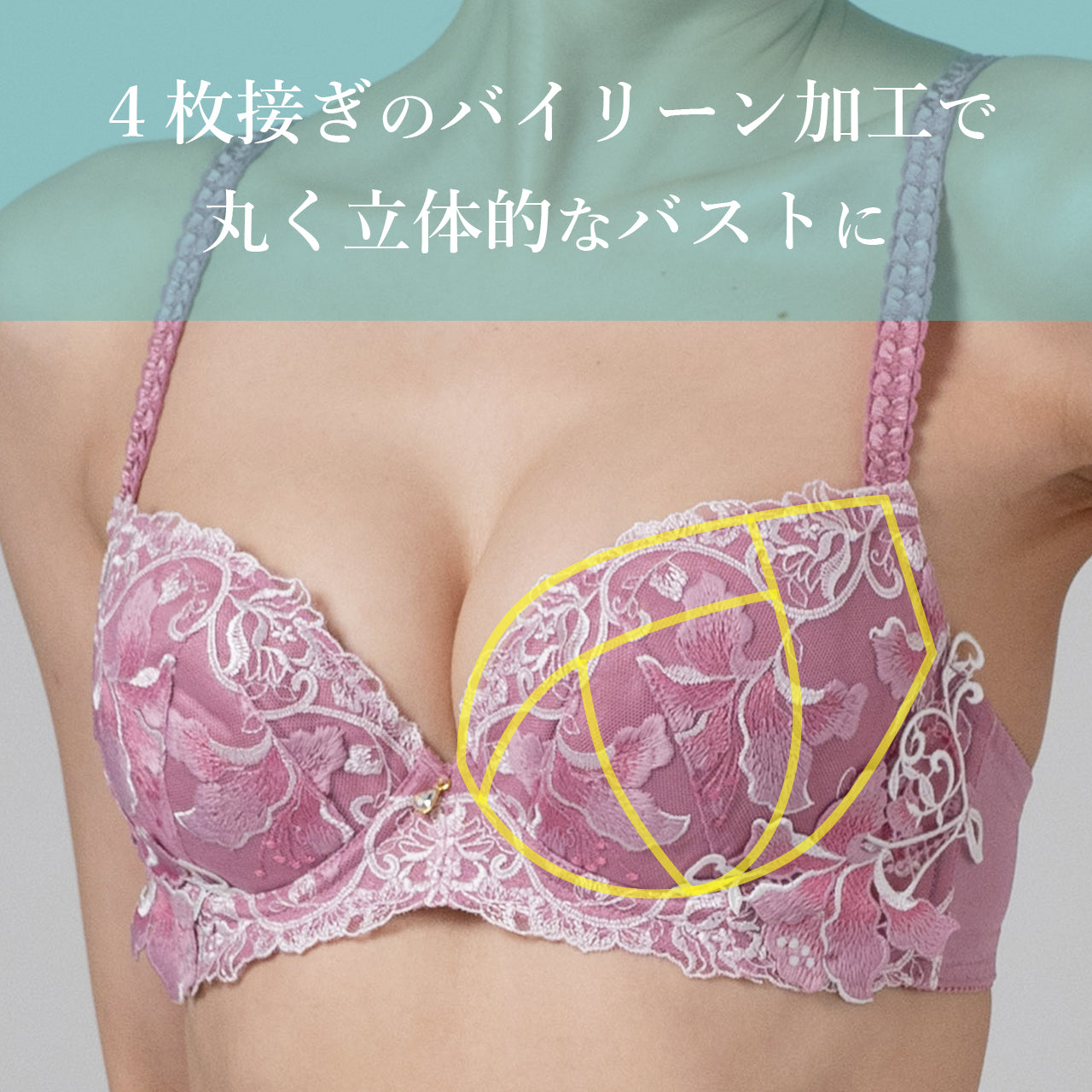 未使用級 希少♪ ビアズリー インディゴ更紗ブラウス 日本製 定価4.7万 X-Rated ロージィリリー ワイヤーブラジャー