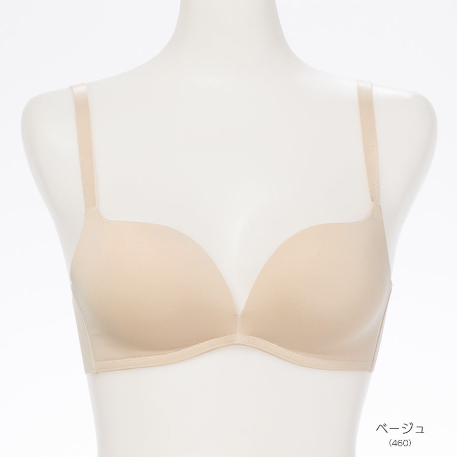 自胸美盛ブラ　Ｌ字ノンワイヤーシームレスブラジャー