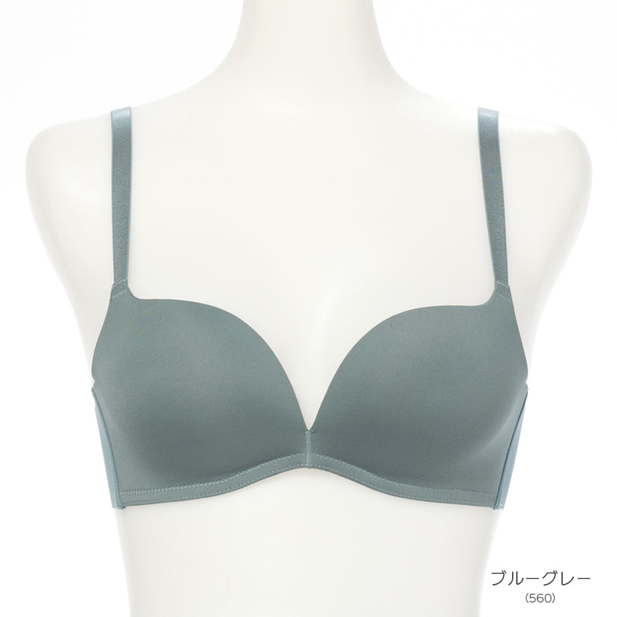 自胸美盛ブラ　Ｌ字ノンワイヤーシームレスブラジャー