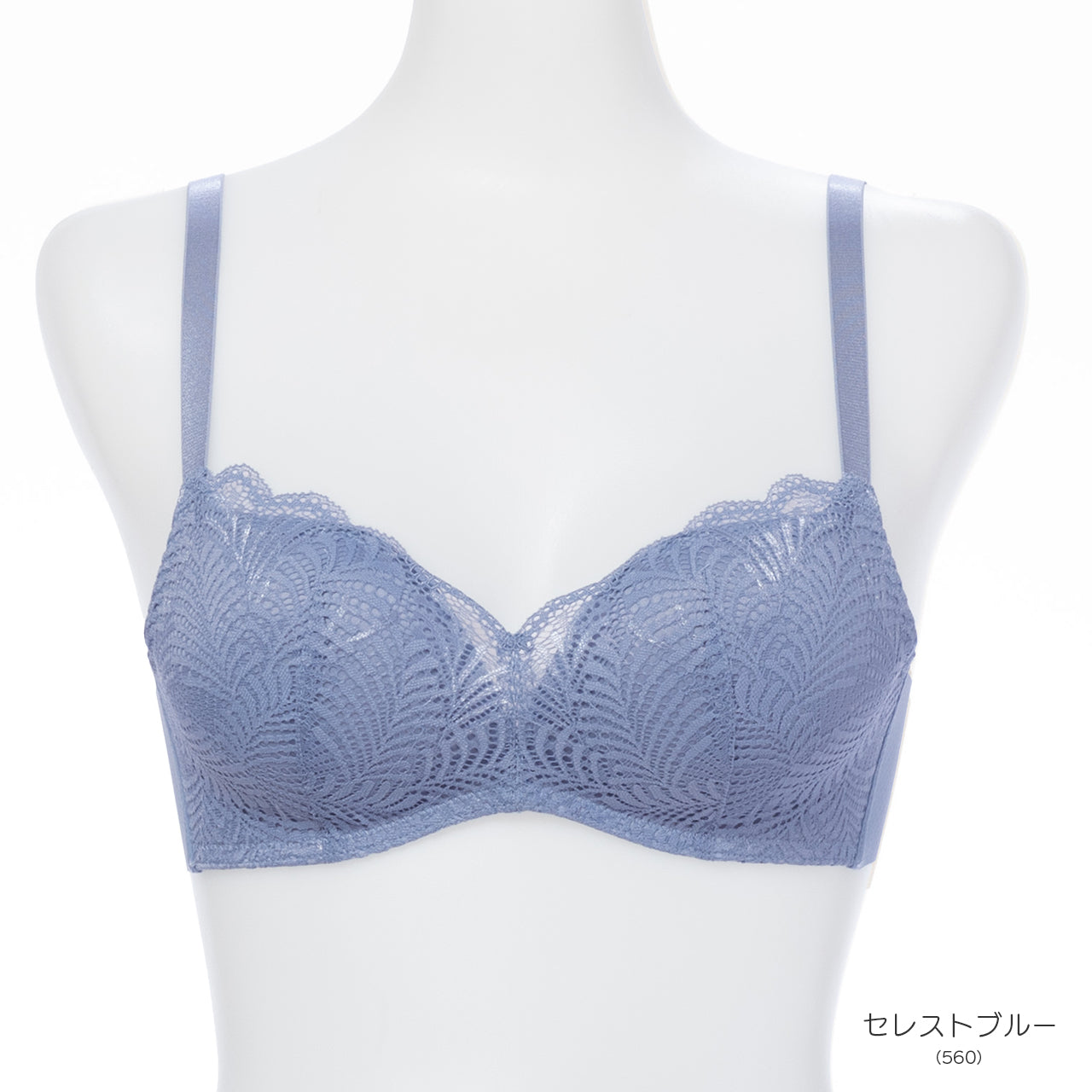 自胸美盛　Ｌ字ノンワイヤーブラジャー　レース