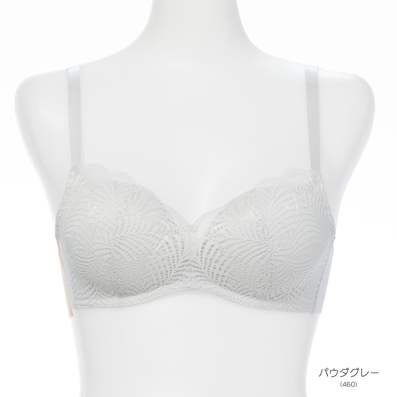 自胸美盛　Ｌ字ノンワイヤーブラジャー　レース