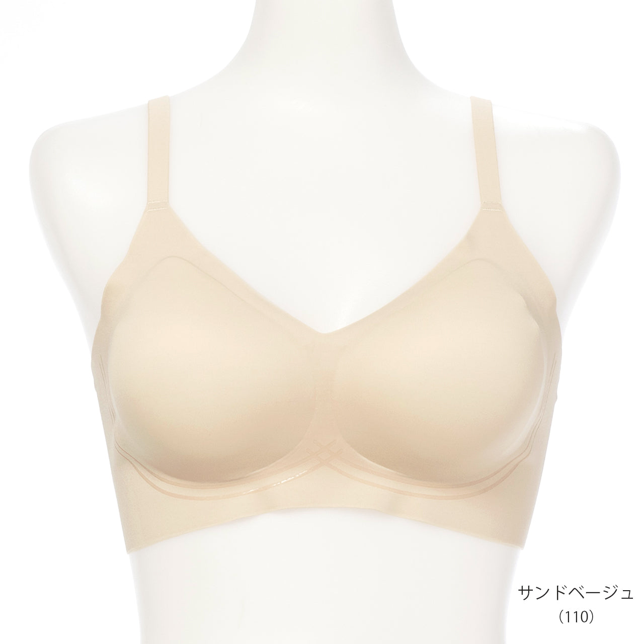 着け心地、まるで無感覚　シームレスハーフトップブラジャー　エアドリームプラス