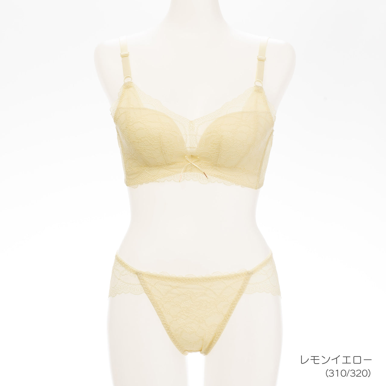 谷間キープ　ノンワイヤーブラジャー＆ショーツセット　メルトココ