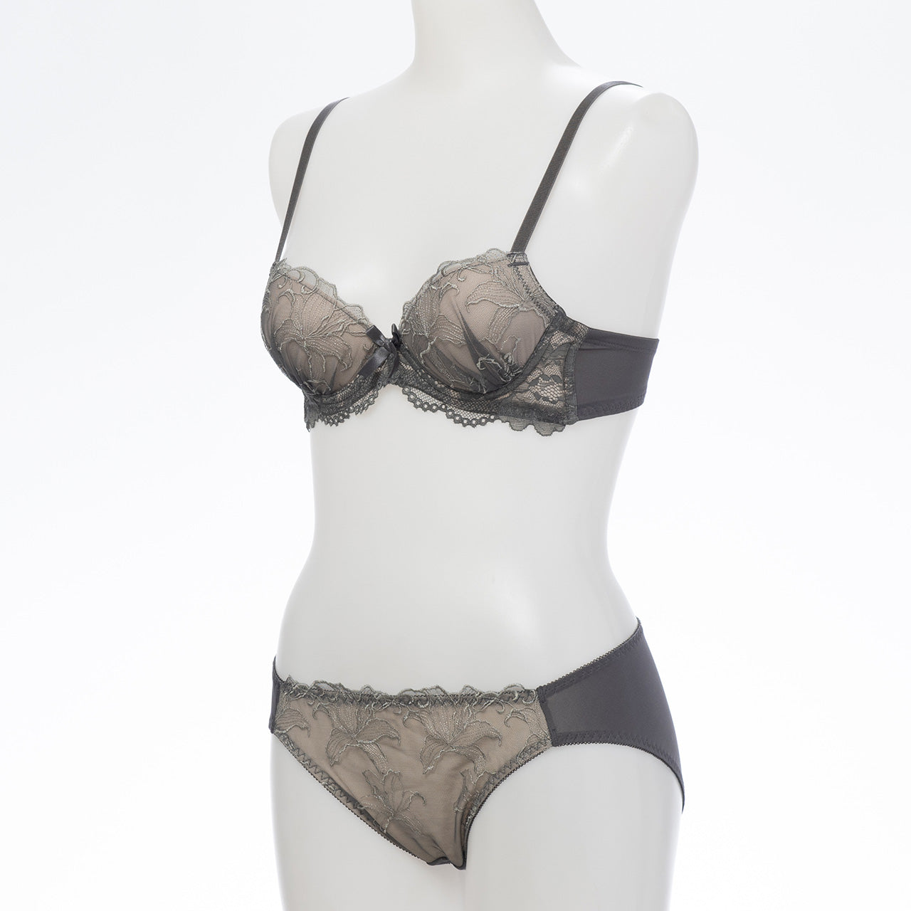 オリヴィア　ワイヤーブラジャー＆ショーツセット　ソニアブラック（B65～E85カップ）