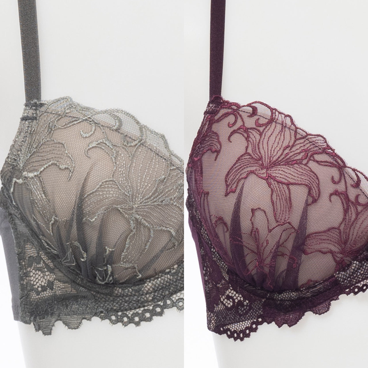 オリヴィア　ワイヤーブラジャー＆ショーツセット　ソニアブラック（B65～E85カップ）