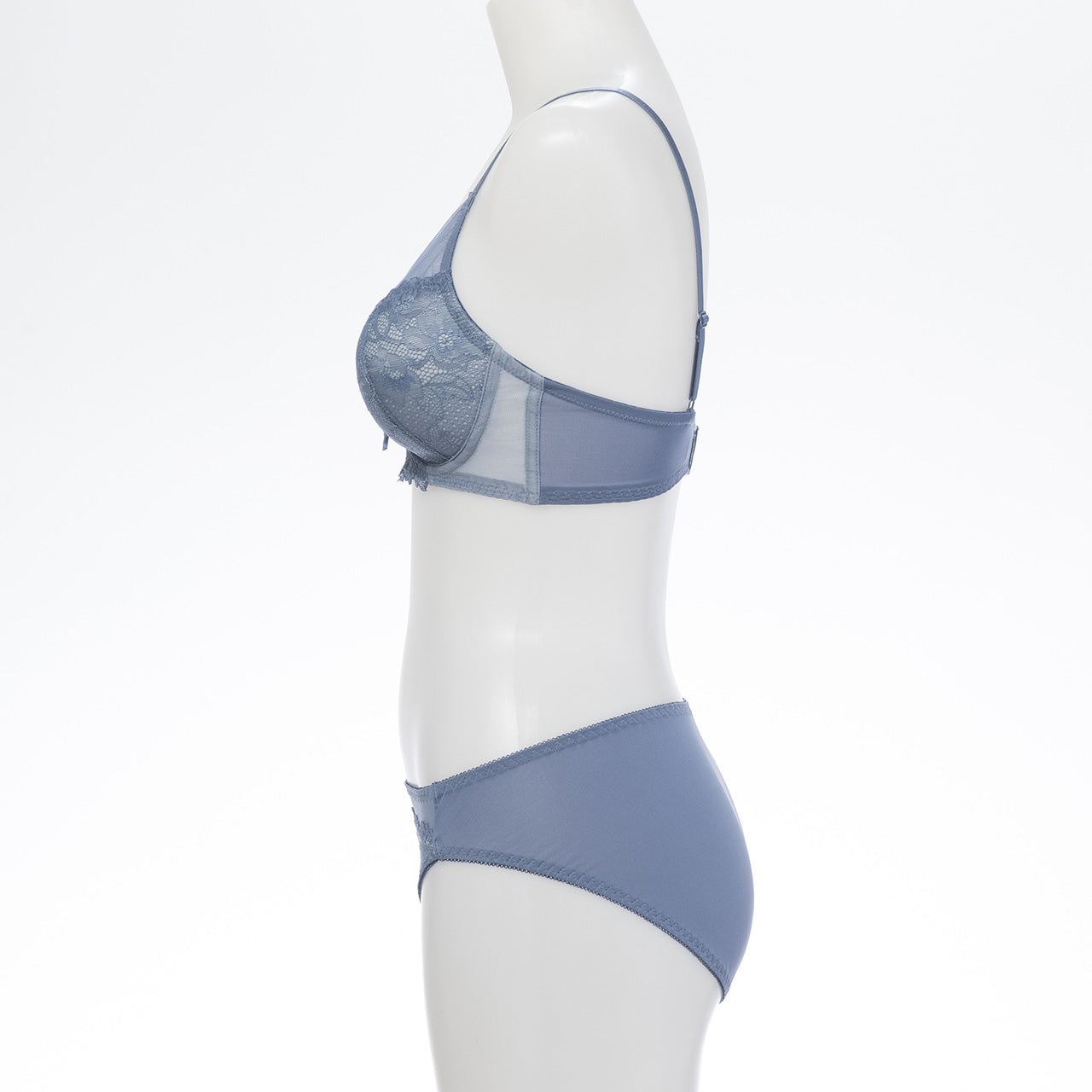 エマ　ノンワイヤーブラジャー＆ショーツセット　ソニアブラック（S・M・L・LL・3L・4L・5L）