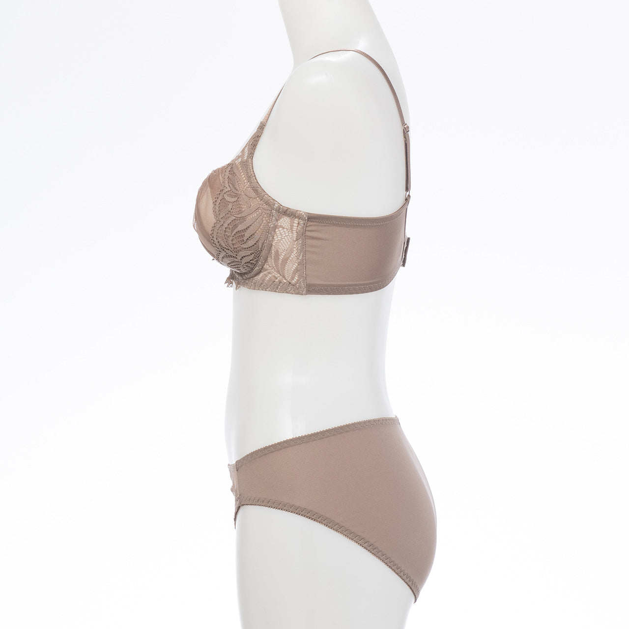 アメリア　ノンワイヤーブラジャー＆ショーツセット　ソニアブラック（S・M・L・LL・3L・4L・5L）