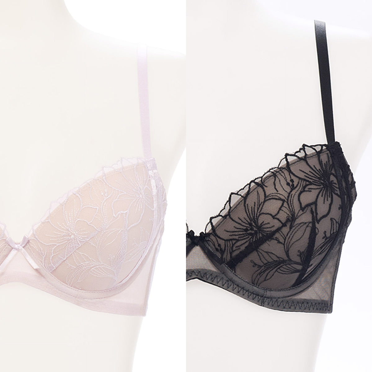 クリスティーナ　ワイヤーブラジャー＆ショーツセット　ソニアブラック（AAA65～E85カップ）