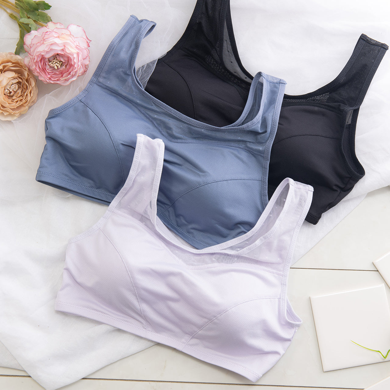 ゆれピタアクティブ　ハーフトップブラジャー　オテカルブラ